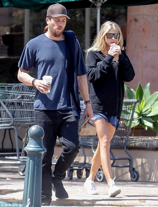 Charlotte McKinney on a coffee run with actor Ben Robson