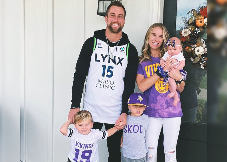 Adam Thielen claims that he would not be where he is now without the help of his wife, Caitlin Thielen.