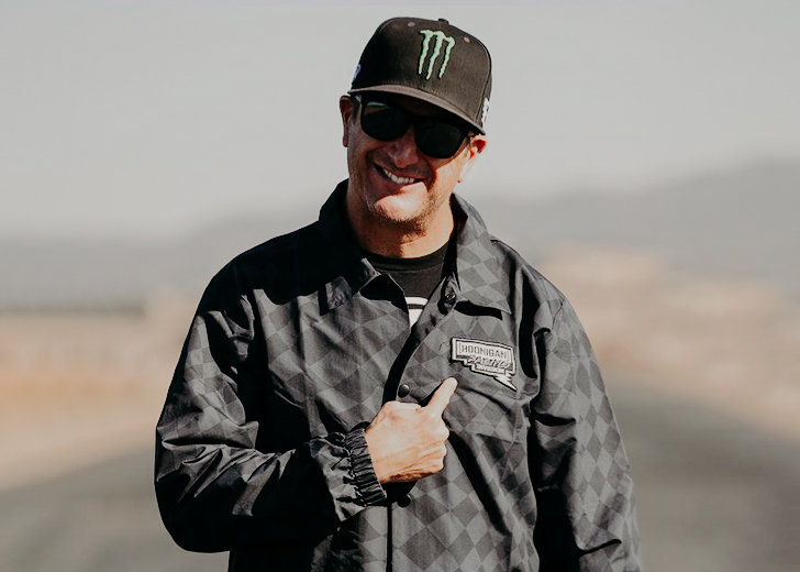 Ken Block, a rally driver, enjoys spending time with his wife and children.