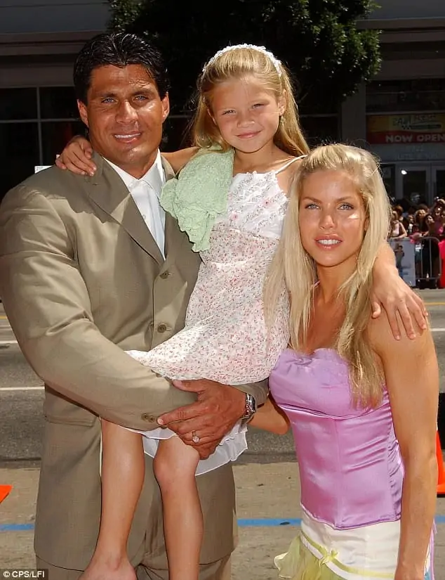 Josie Canseco with father Jose and mother Jessica