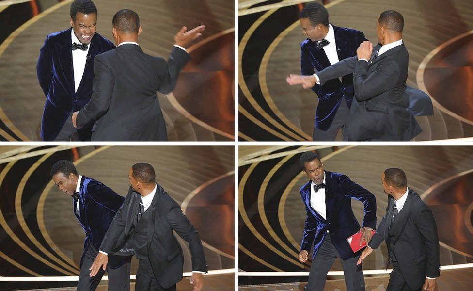 Will Smith hits Chris Rock on Oscars stage