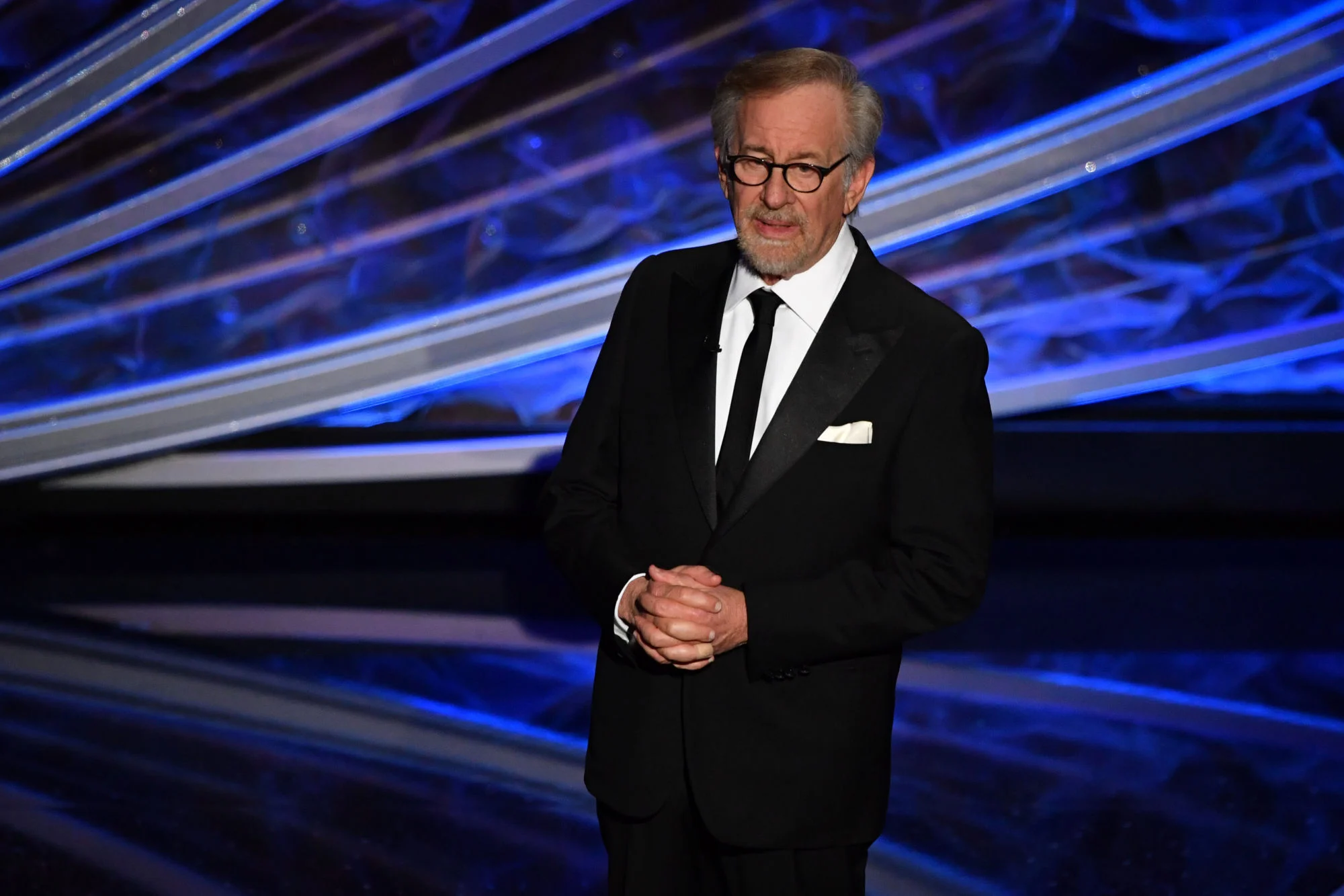 US director Steven Spielberg speaks onstage during the 92nd Oscars at the Dolby Theatre in Hollywood, California, in February 2020. Photo: AFP