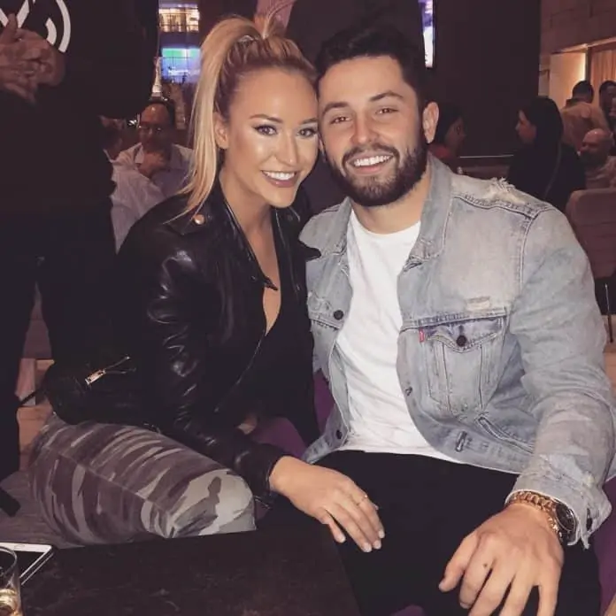 Baker Mayfield and Emily Wilkinson.