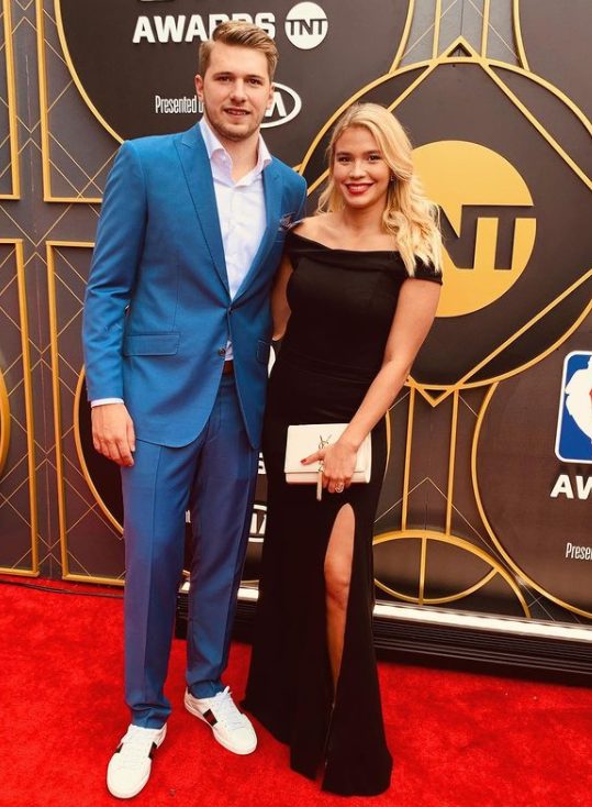 Luka Doncic with Anamaria Goltes (Source: Instagram)