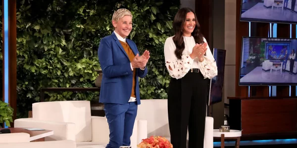 Ellen DeGeneres and Meghan Markle during 'The Ellen DeGeneres Show.' Michael Rozman/Warner Bros.