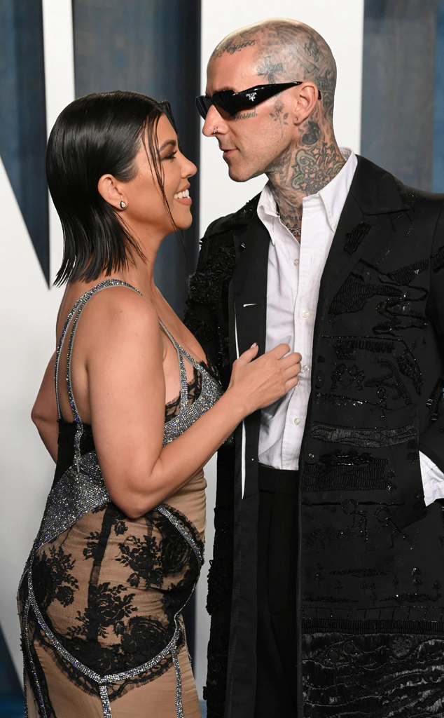 Travis Barker, Kourtney Kardashian The Vanity Fair Oscar Party in 2022, the Oscars in 2022, the Academy Awards in 2022, and Red Carpet Fashion in 2022 Shutterstock/David Fisher