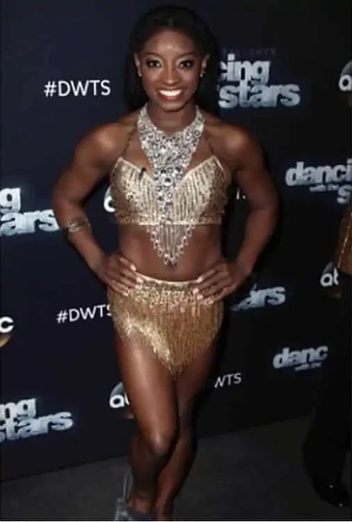  Simone Biles at Dancing of Stars.