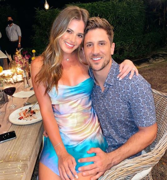 Jordan Rodgers with his fiancee, Jojo Fletcher. (Source: Jordan’s Instagram)