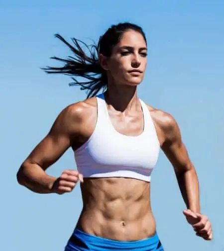 Allison Stokke going out for a quick run.