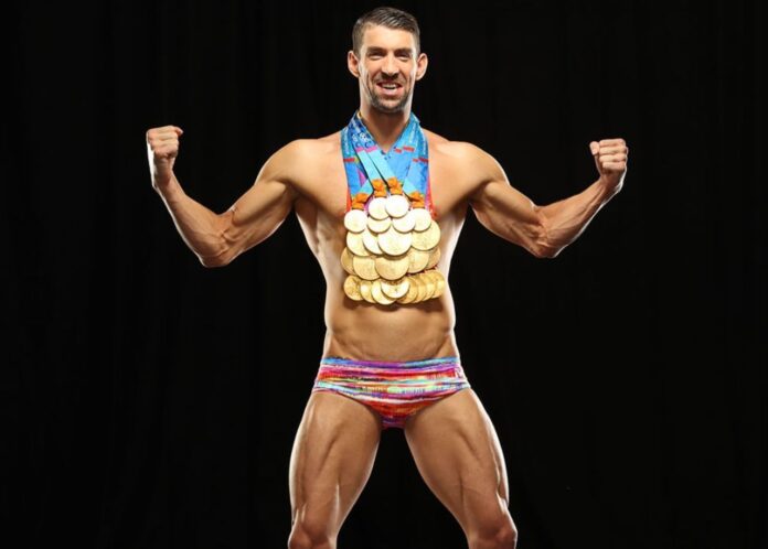 Twenty-eight times Olympics gold medalist Michael Phelps.