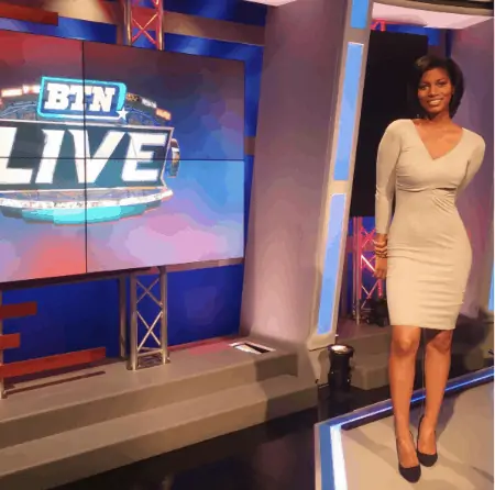 Taylor Rooks serves as a reporter for BTN Live.