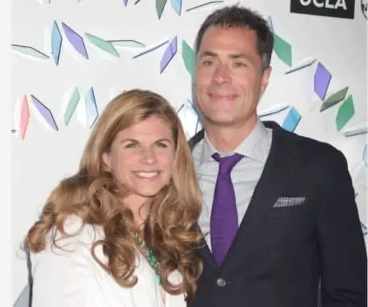 Rob Pelinka with his wife, Kristin Brett Schwarz.