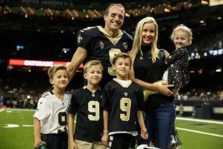Brittany Brees with her large family
