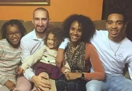 Danielle Wright with her family