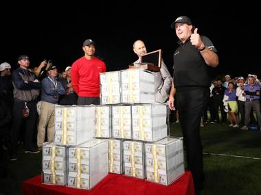 Phil Mickelson and Tiger Woods Match prize money was $90 million